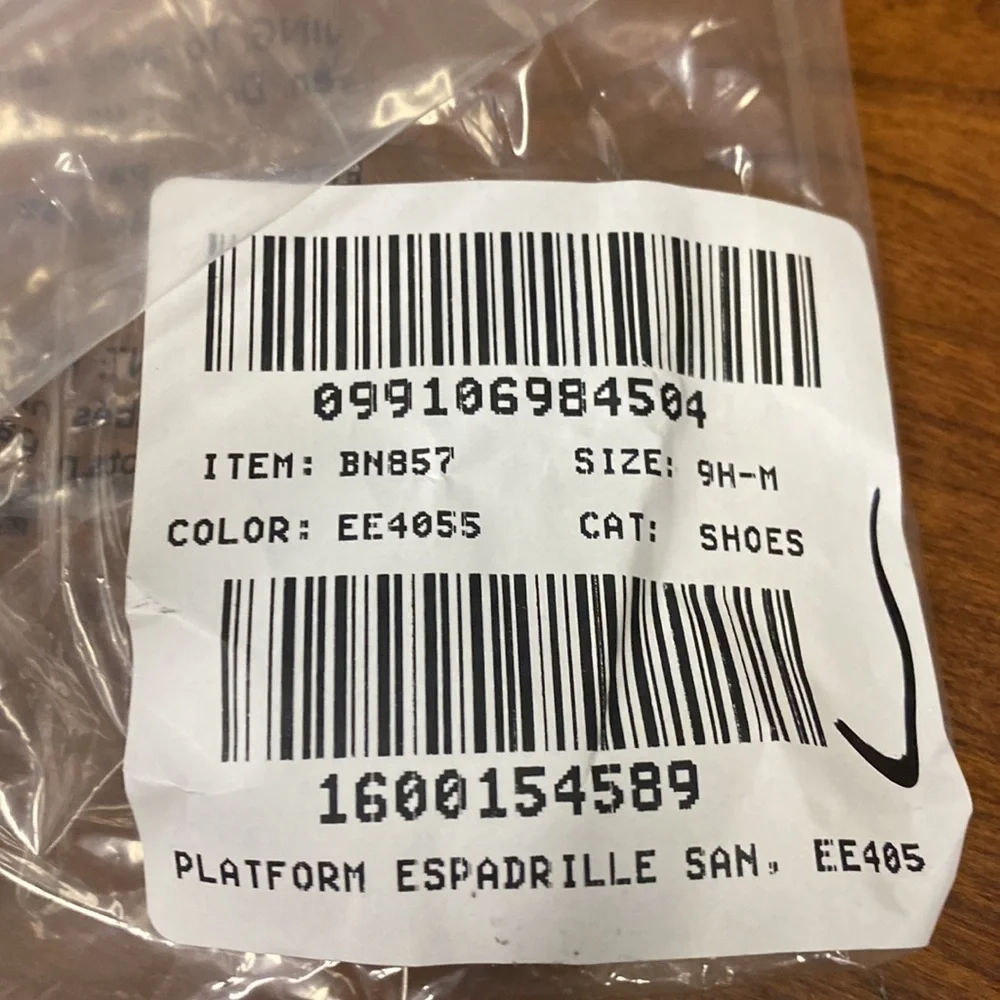 J Crew Platform espadrille sandals BN857
